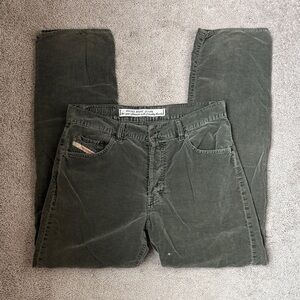 Diesel Olive Green Corduroys